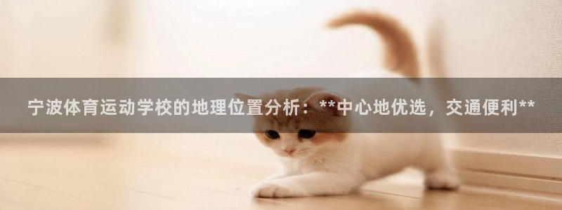 哈哈体育十年：宁波体育运动学校的地理位置分析：**中心地优选，交通便利**