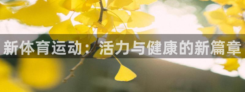 哈哈体育下载：新体育运动：活力与健康的新篇章